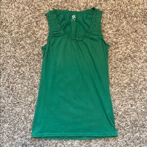 Green Sleeveless Top